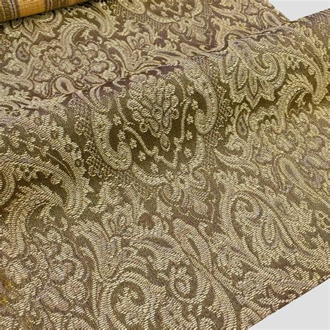 VERDI Olive Gold Regal Damask Jacquard Brocade 